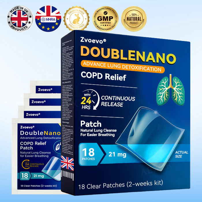 🌿💯MHRA Approved|Zvoevo® DoubleNano COPD Relief Patch (💝 Cough, wheezing, shortness of breath, sputum, stuffy nose, bronchitis, bronchitis, allergy symptoms, lung discomfort🫁)