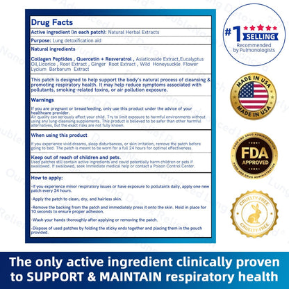🌿🌟MHRA Approved|Zvoevo® DoubleNano COPD Relief Patch (💝 Cough, wheezing, shortness of breath, sputum, stuffy nose, bronchitis, bronchitis, allergy symptoms, lung discomfort🫁)