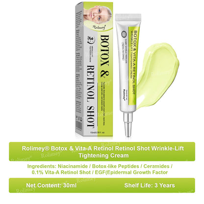 💫💯Made and shipped from the UK 💫Rolimey® Botox & Vita-A Retinol Shot Wrinkle-Lift Tightening cream - Last Day Promotion 50% OFF
