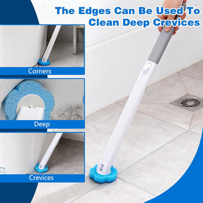 🎉Disposable Toilet Brush, Toilet Bowl Cleaning System,Powerful Cleaning, Disposable Toilet Cleaner,with 18 Toilet Wand Refills, for Toilet Bowl Cleaners,Bathroom Cleaning Brand: Generic