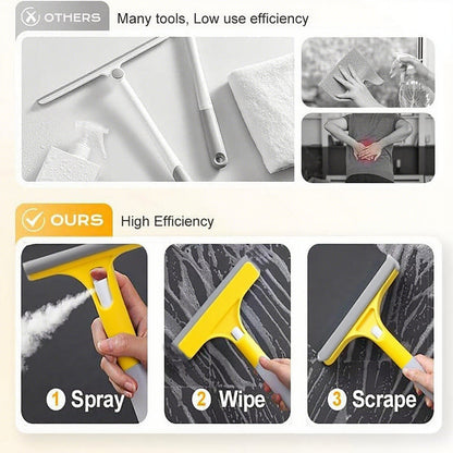 【✨Last Day Promotion 50% OFF】flysmus® Streak-Free Window Cleaner – Spray, Wipe & Scrape in One