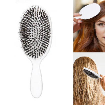 🔥HOT SALE 50% OFF🔥flysmus® Premium Boar Bristle Hair Brush – Smoother, Stronger, Shinier Hair with Nylon Bristles & Microsphere Massaging Technology