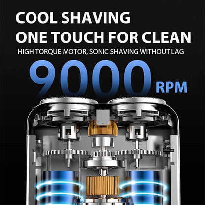 🔥HOT SALE 50% OFF🔥flysmus® Mini Electric Shaver for Men Magnetic Dual-Blade Razor USB-Rechargeable Pocket Groomer Ultra-Compact Travel Shaver for Car Office Home Daily Care Smooth