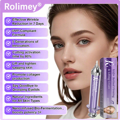 🌿🎉Rolimey® NAD+ Retinol Firming & Lifting Cream(30ml) – For Eye Bags, Dark Circles & Fine Lines | Last Day Sale: 60% OFF