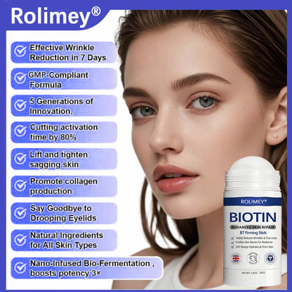 🤩Rolimey® Biotin(B7) Firming Stick – Targets Aging, Sagging & Fine Lines | Final Day: Save 50%