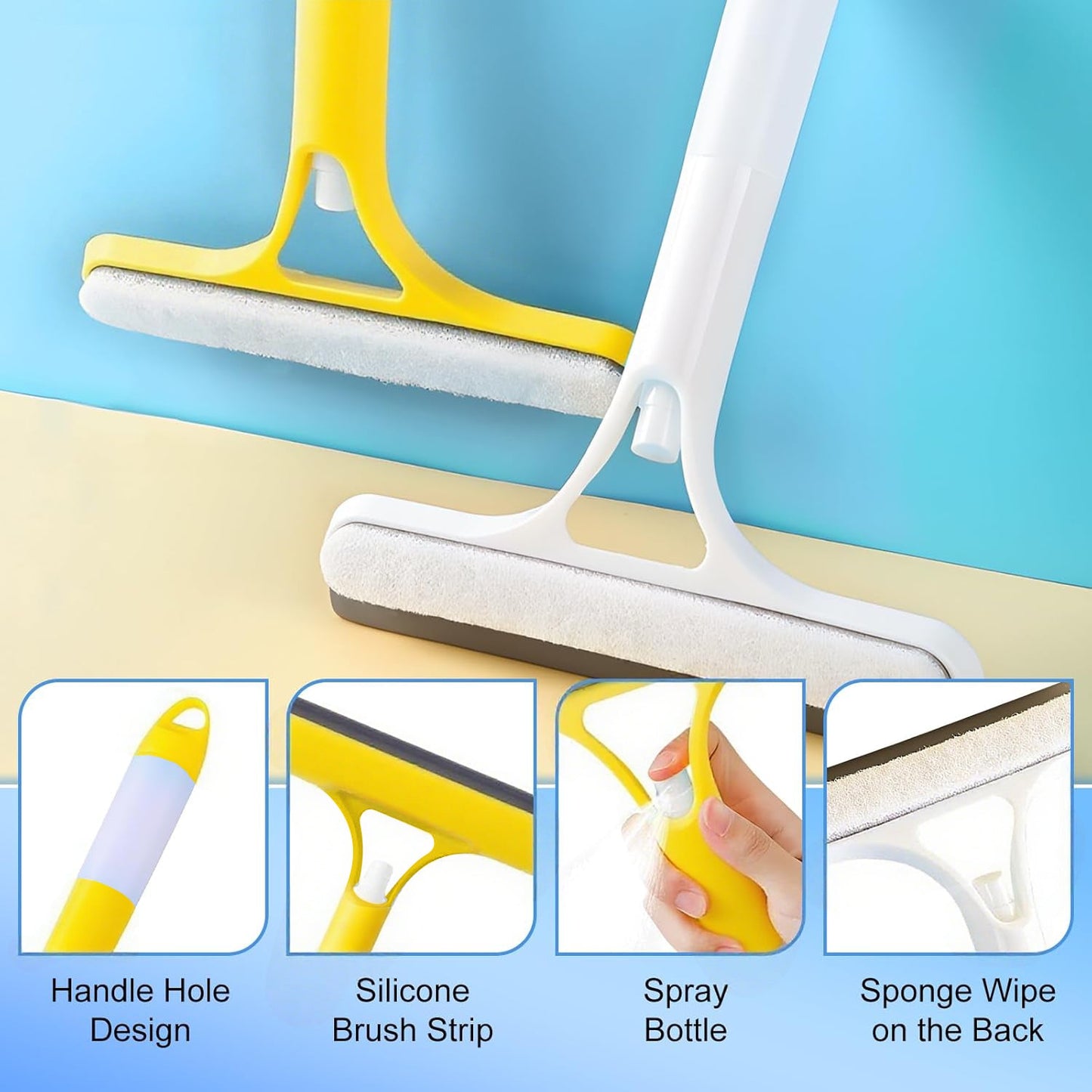 【✨Last Day Promotion 50% OFF】flysmus® Streak-Free Window Cleaner – Spray, Wipe & Scrape in One