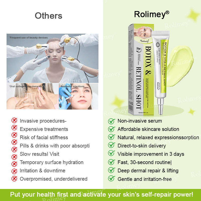 💫💯Made and shipped from the UK 💫Rolimey® Botox & Vita-A Retinol Shot Wrinkle-Lift Tightening cream - Last Day Promotion 50% OFF