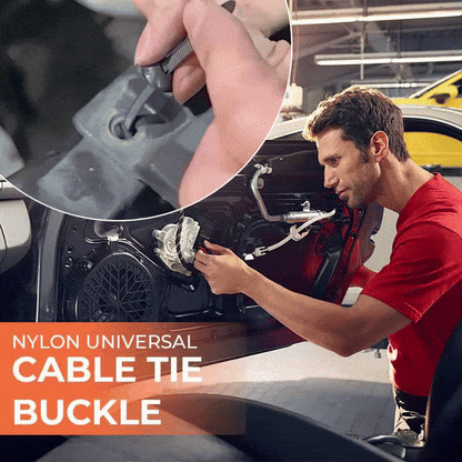 🔥Limited-Time Sale!⚙️ Nylon Universal Cable Tie Buckle – Strong, Reusable & Secure💪