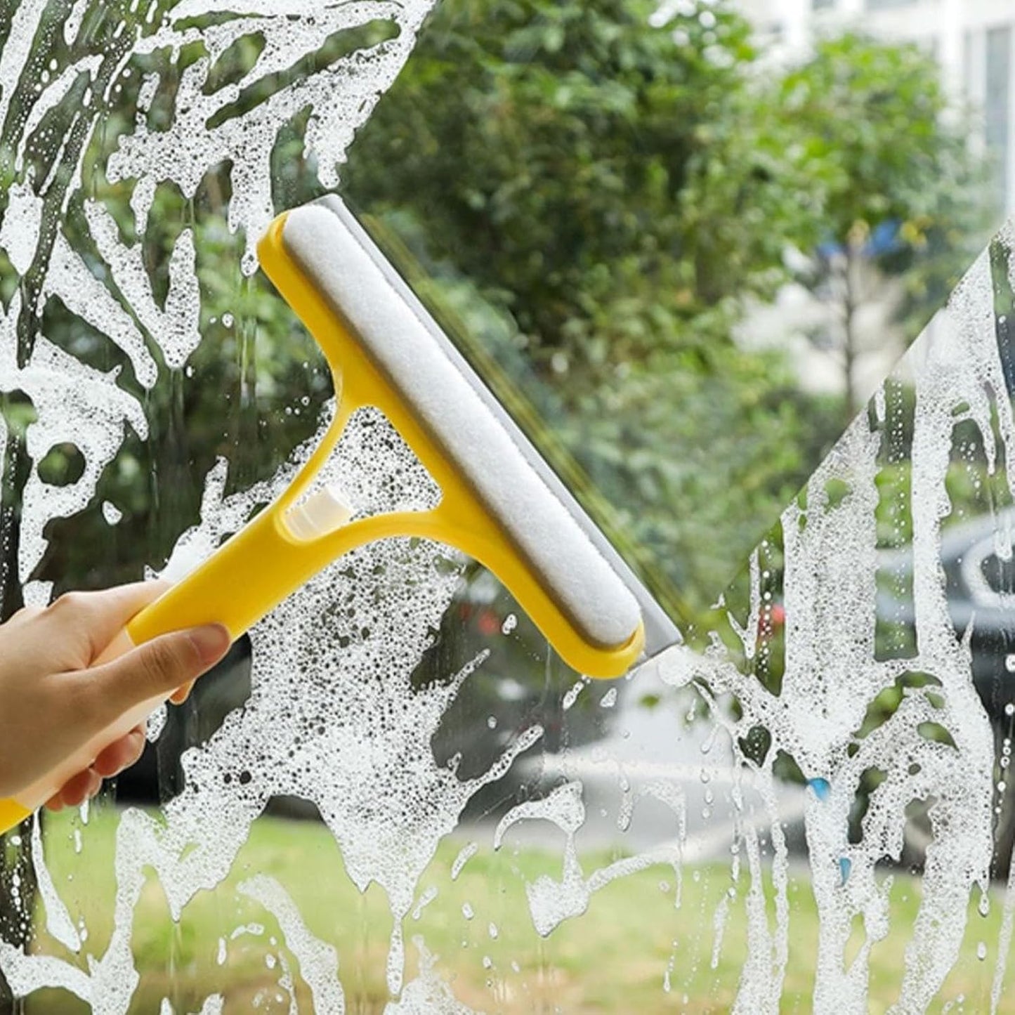 【✨Last Day Promotion 50% OFF】flysmus® Streak-Free Window Cleaner – Spray, Wipe & Scrape in One