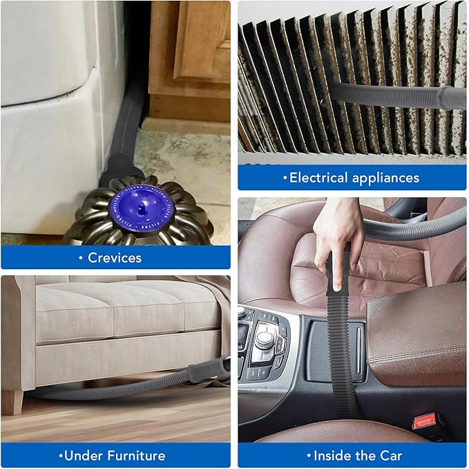 🎉Dryer Vent Cleaner kit Dryer Lint Vacuum Attachment with Stretch Universal Connector, Dryer Vent Cleaning Tool Vacuum Hose Lint Remover