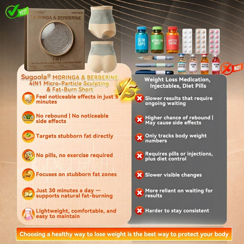 👩‍⚕️🌿Sugoola® 𝐌𝐨𝐫𝐢𝐧𝐠𝐚 & 𝐁𝐞𝐫𝐛𝐞𝐫𝐢𝐧𝐞 4‑In‑1 Micro‑Particle Sculpting & Fat‑Burn Shorts
