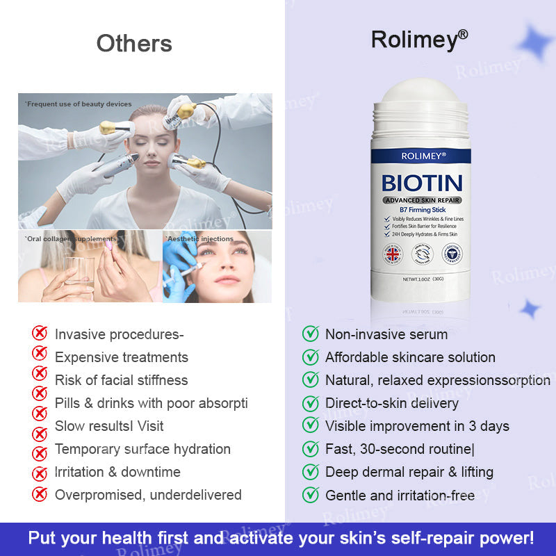 🤩Rolimey® Biotin(B7) Firming Stick – Targets Aging, Sagging & Fine Lines | Final Day: Save 50%