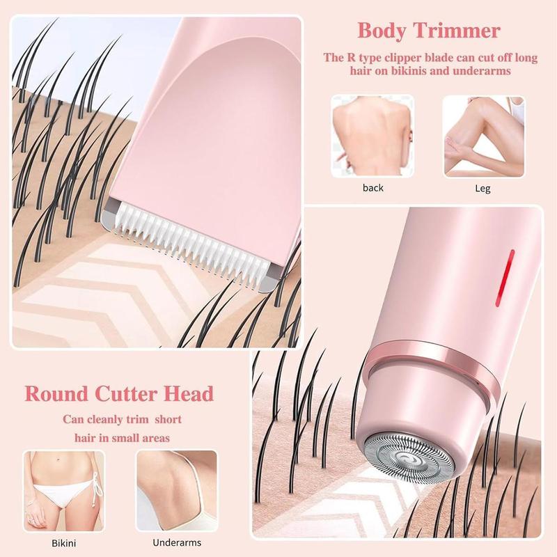 🎉❤️ LAST DAY PROMOTION - 50% OFF❤️flysmus® 2-in-1 Women’s Electric Shaver – Dual Head Precision Trimmer(Painlessly trims hair on the bikini area, face, underarms, and legs, with IPX7 waterproof protection)