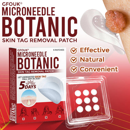 👩‍⚕️👩‍⚕️ GFOUK® MicroNeedle Botanic Skin Tag Removal Patch 🇬🇧 Made in the UK(For the removal of soft fibromas/skin tags, warts, and acne pimples)