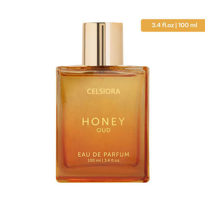 🍯👑New Year Sale: 50% OFF🎉Honey Oud Eau de Parfum | 100 ml (3.4 fl oz) | Luxurious Floral-Spicy Blend with Patchouli, Vanilla & Bergamot | Clean, Vegan & Cruelty-Free