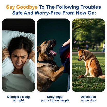 🎉🎉Dog Bark Deterrent,Rechargeable Sonic Dog Repeller,Safe 25KHz Sonic Frequency Transmitter,Anti Bark Device for Dogs,50ft Range Professional Dog Training Tool,LED Indoor/Outdoor Barking Silencer.