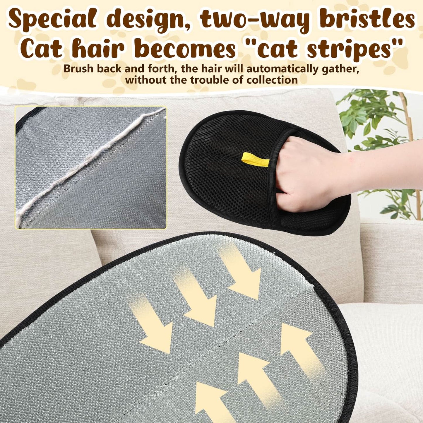🔥BUY 1 GET 1 FREE🔥🐶🧤flysmus® Pet Hair Remover Electrostatic Gloves – Double-Sided Efficient, Soft Silicone & Washable Reusable (Versatile Home+Car)!