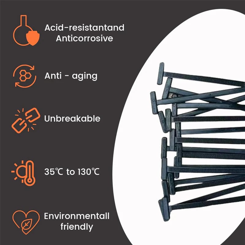 🔥Limited-Time Sale!⚙️ Nylon Universal Cable Tie Buckle – Strong, Reusable & Secure💪