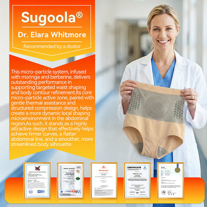 👩‍⚕️🌿Sugoola® 𝐌𝐨𝐫𝐢𝐧𝐠𝐚 & 𝐁𝐞𝐫𝐛𝐞𝐫𝐢𝐧𝐞 4‑In‑1 Micro‑Particle Sculpting & Fat‑Burn Shorts