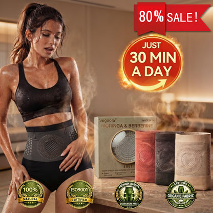 👩‍⚕️🌿Sugoola® 𝐌𝐨𝐫𝐢𝐧𝐠𝐚 & 𝐁𝐞𝐫𝐛𝐞𝐫𝐢𝐧𝐞 4‑In‑1 Micro‑Particle Sculpting & Fat‑Burn Shorts