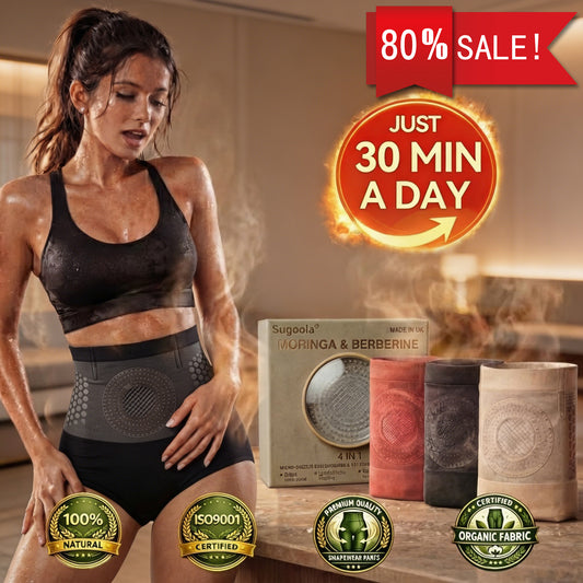 👩‍⚕️🎉Sugoola® 𝐌𝐨𝐫𝐢𝐧𝐠𝐚 & 𝐁𝐞𝐫𝐛𝐞𝐫𝐢𝐧𝐞 4‑In‑1 Micro‑Particle Sculpting & Fat‑Burn Shorts
