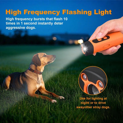 🎉🎉Dog Bark Deterrent,Rechargeable Sonic Dog Repeller,Safe 25KHz Sonic Frequency Transmitter,Anti Bark Device for Dogs,50ft Range Professional Dog Training Tool,LED Indoor/Outdoor Barking Silencer.
