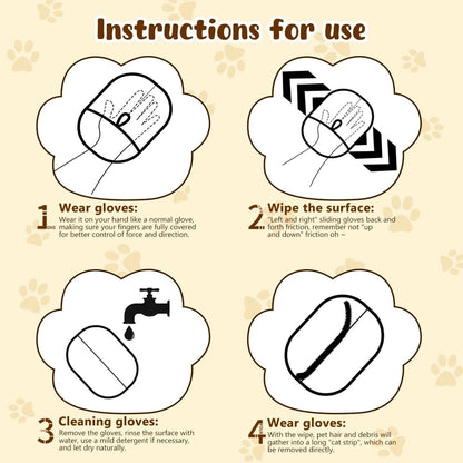 🔥BUY 1 GET 1 FREE🔥🐶🧤flysmus® Pet Hair Remover Electrostatic Gloves – Double-Sided Efficient, Soft Silicone & Washable Reusable (Versatile Home+Car)!