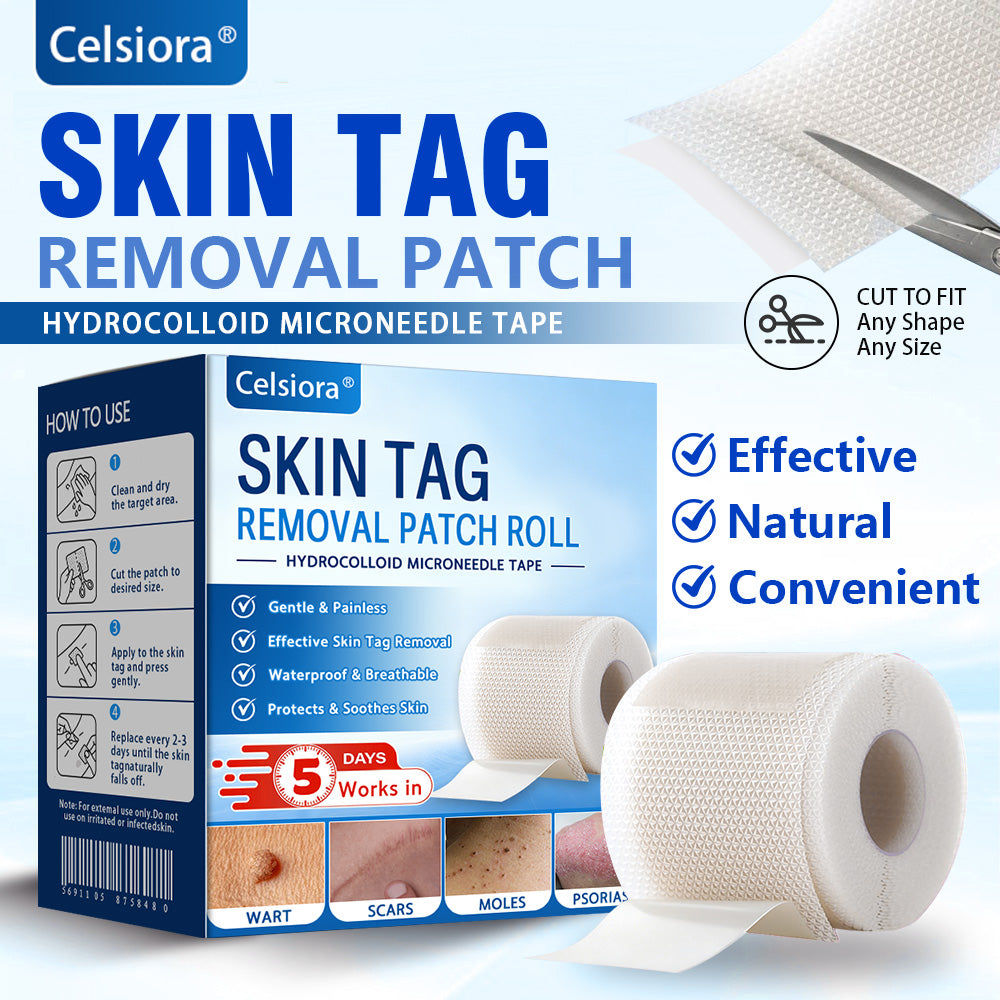 👑💯Official UK Store 🇬🇧 | Celsiora® Multi-Functional Microneedle Hydrocolloid Patch Roll | Targets Skin Tags, Warts & Stubborn Blemishes- Last Day Promotion 50% OFF