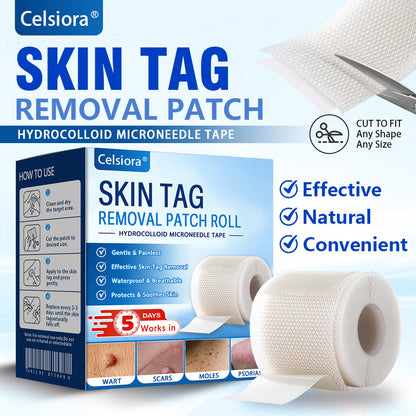 👑💯Official UK Store 🇬🇧 | Celsiora® Multi-Functional Microneedle Hydrocolloid Patch Roll | Targets Skin Tags, Warts & Stubborn Blemishes- Last Day Promotion 50% OFF