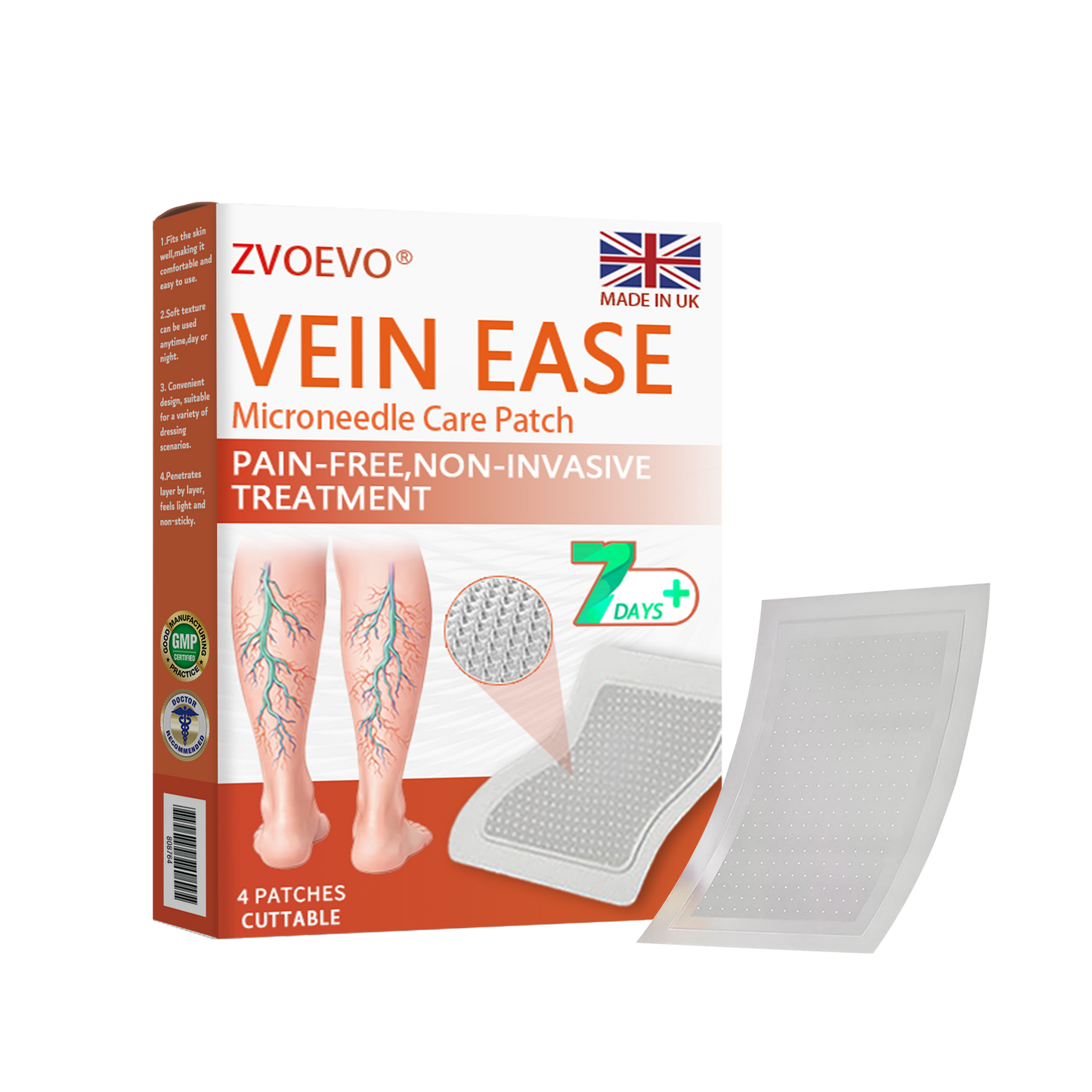 😍🎁Zvoevo® Vein Ease Microneedle Care Patch(For Spider Veins, Varicose Veins, Swelling & Leg Fatigue)
