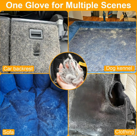 🔥BUY 1 GET 1 FREE🔥🐶🧤flysmus® Pet Hair Remover Electrostatic Gloves – Double-Sided Efficient, Soft Silicone & Washable Reusable (Versatile Home+Car)!